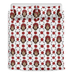 Calavera Girl Skull Pattern Print Duvet Cover Bedding Set