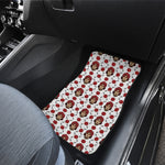 Calavera Girl Skull Pattern Print Front Car Floor Mats