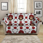 Calavera Girl Skull Pattern Print Loveseat Protector