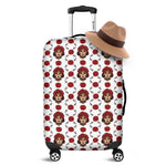 Calavera Girl Skull Pattern Print Luggage Cover