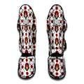 Calavera Girl Skull Pattern Print Muay Thai Shin Guards