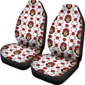 Calavera Girl Skull Pattern Print Universal Fit Car Seat Covers
