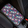 Calaveras Day Of The Dead Pattern Print Car Center Console Cover