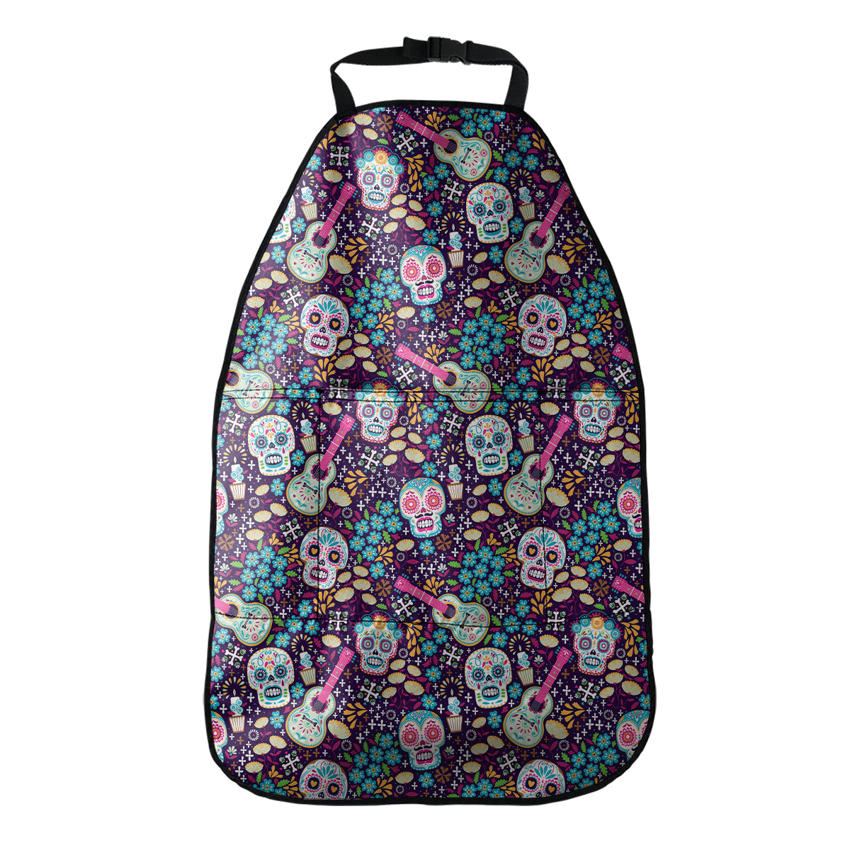 Calaveras Day Of The Dead Pattern Print Car Seat Organizers