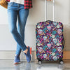 Calaveras Day Of The Dead Pattern Print Luggage Cover