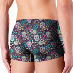 Calaveras Day Of The Dead Pattern Print Men's Boxer Briefs