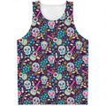 Calaveras Day Of The Dead Pattern Print Men's Tank Top