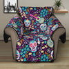 Calaveras Day Of The Dead Pattern Print Recliner Protector