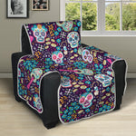 Calaveras Day Of The Dead Pattern Print Recliner Protector