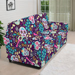 Calaveras Day Of The Dead Pattern Print Sofa Cover