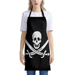 Calico Jack Pirate Flag Print Apron