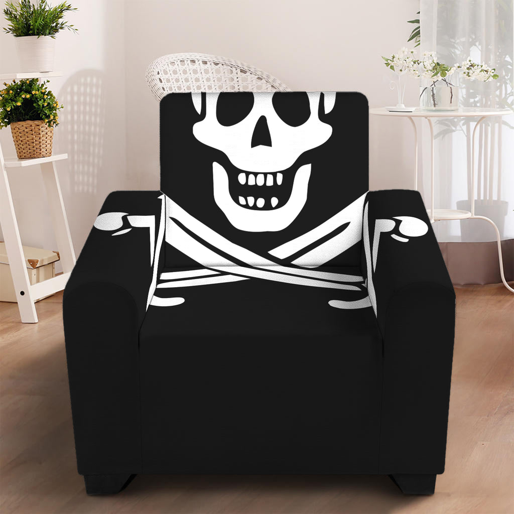 Calico Jack Pirate Flag Print Armchair Slipcover