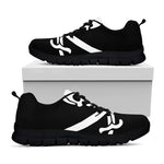 Calico Jack Pirate Flag Print Black Sneakers