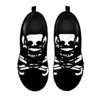 Calico Jack Pirate Flag Print Black Sneakers