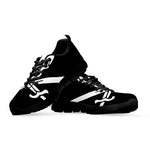 Calico Jack Pirate Flag Print Black Sneakers