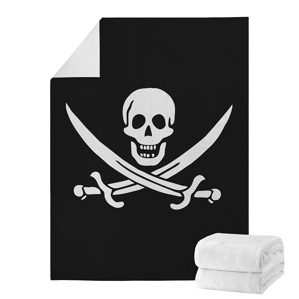 Calico Jack Pirate Flag Print Blanket