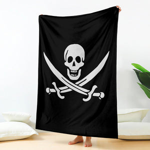 Calico Jack Pirate Flag Print Blanket