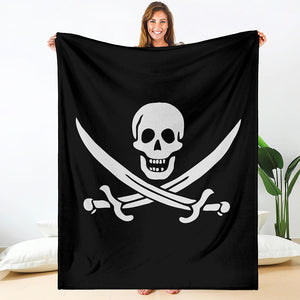 Calico Jack Pirate Flag Print Blanket