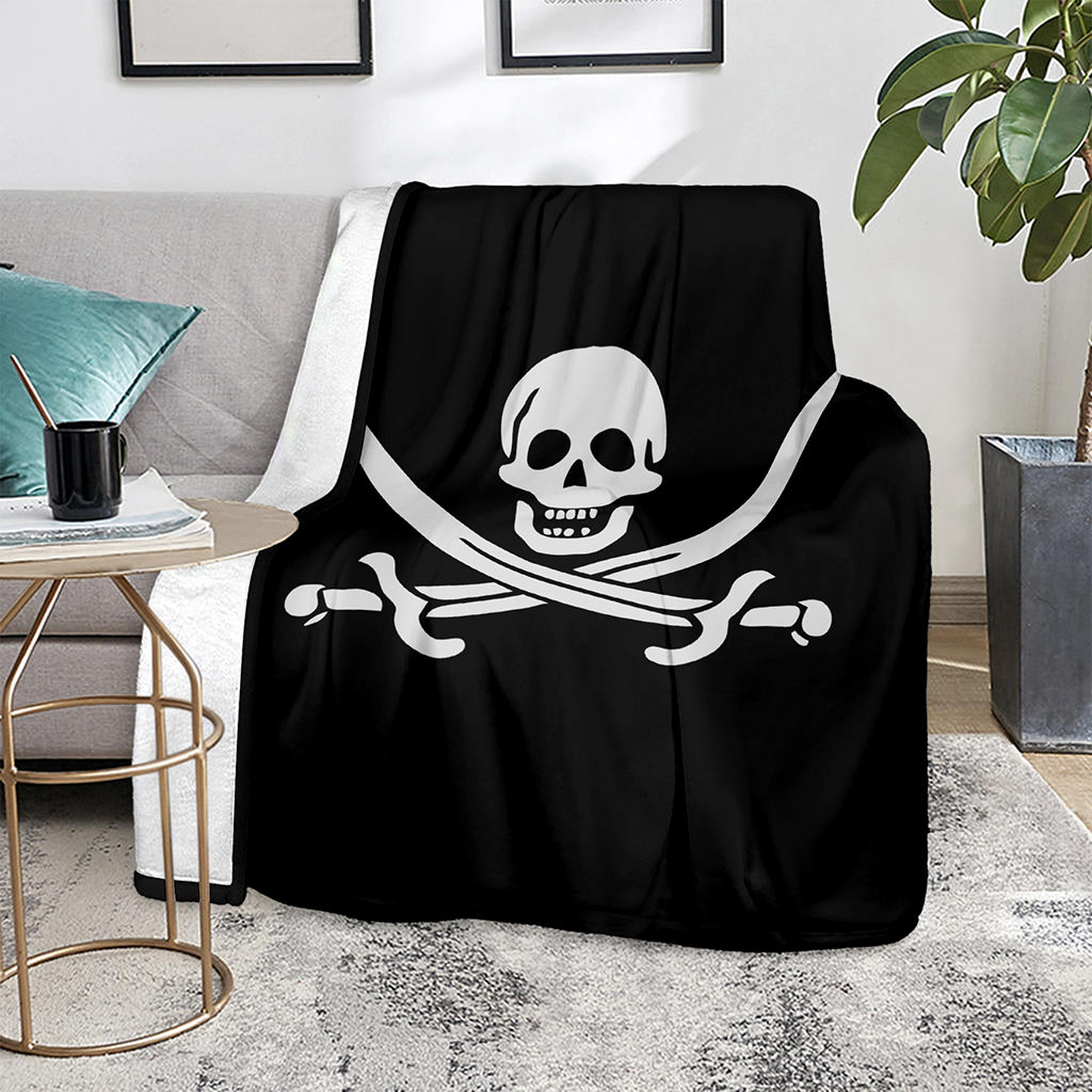 Calico Jack Pirate Flag Print Blanket