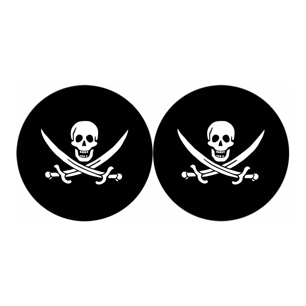 Calico Jack Pirate Flag Print Car Coasters