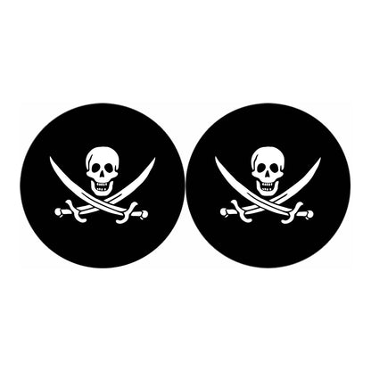 Calico Jack Pirate Flag Print Car Coasters