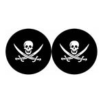 Calico Jack Pirate Flag Print Car Coasters