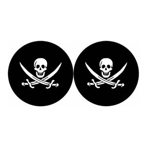 Calico Jack Pirate Flag Print Car Coasters