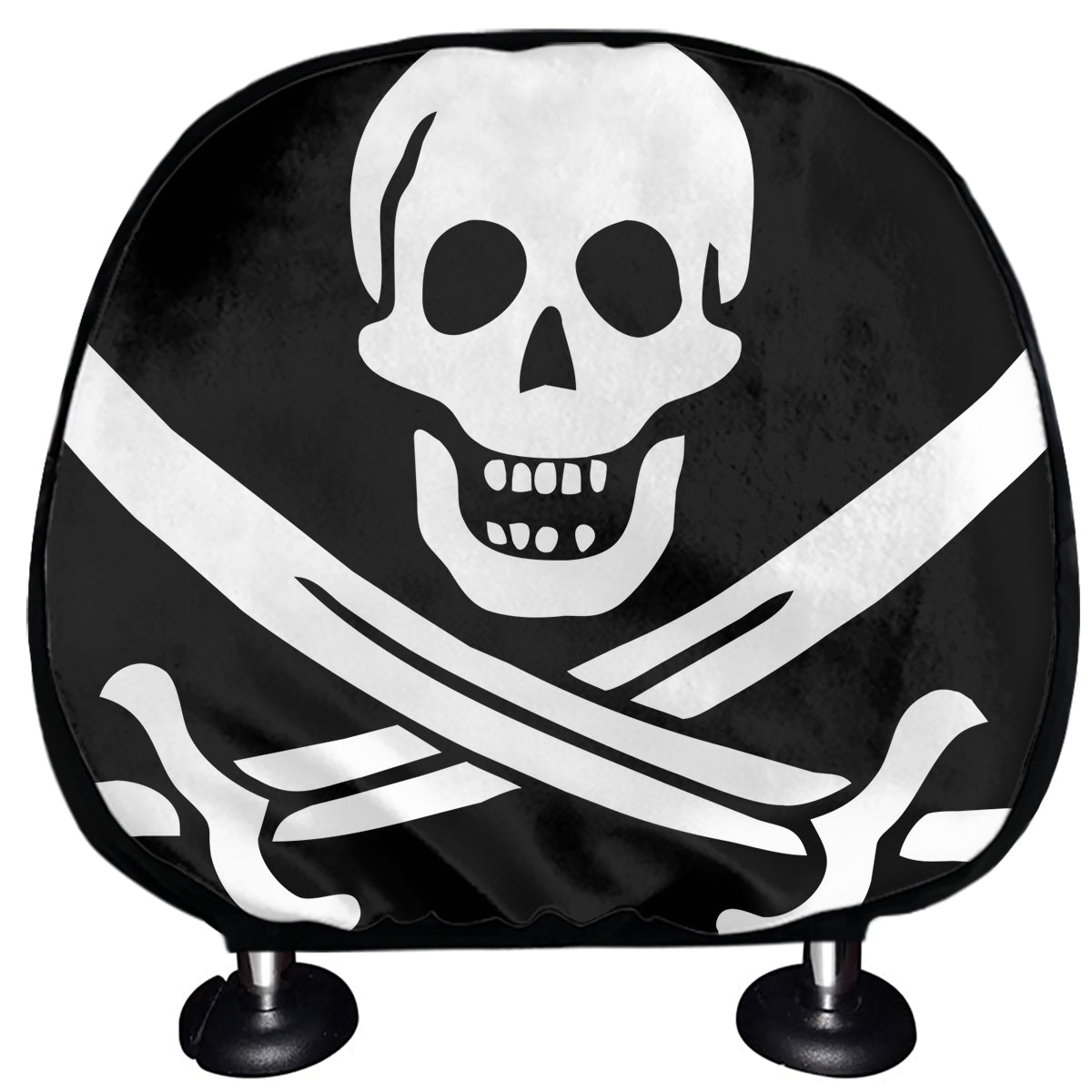 Calico Jack Pirate Flag Print Car Headrest Covers