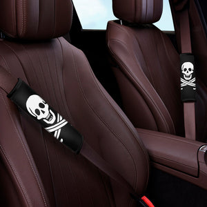 Calico Jack Pirate Flag Print Car Seat Belt Covers