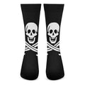Calico Jack Pirate Flag Print Crew Socks