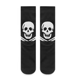 Calico Jack Pirate Flag Print Crew Socks