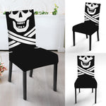 Calico Jack Pirate Flag Print Dining Chair Slipcover