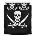 Calico Jack Pirate Flag Print Duvet Cover Bedding Set
