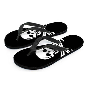 Calico Jack Pirate Flag Print Flip Flops