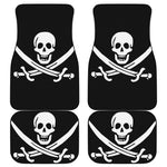 Calico Jack Pirate Flag Print Front and Back Car Floor Mats