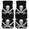 Calico Jack Pirate Flag Print Front and Back Car Floor Mats