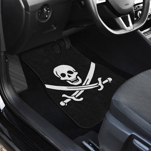 Calico Jack Pirate Flag Print Front and Back Car Floor Mats