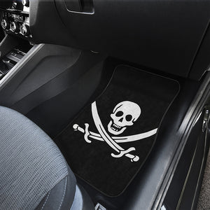 Calico Jack Pirate Flag Print Front and Back Car Floor Mats