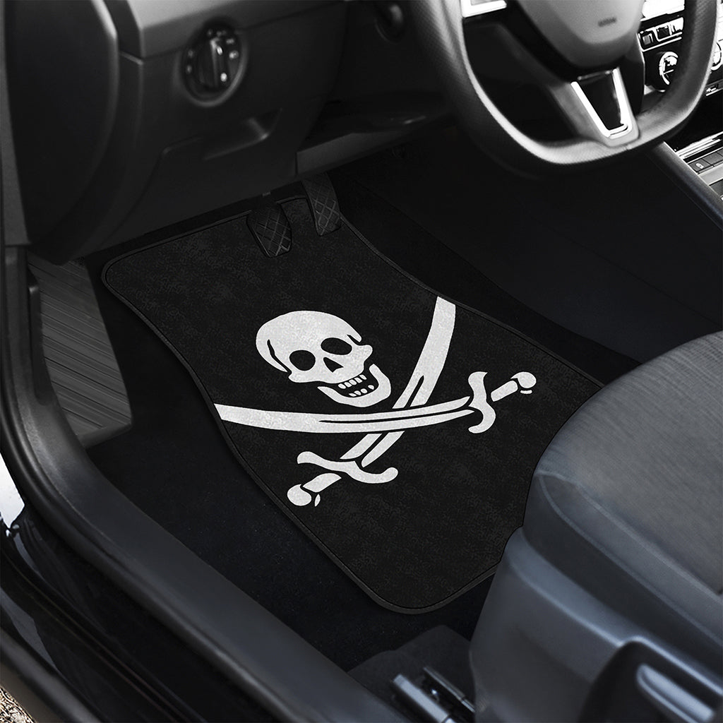 Calico Jack Pirate Flag Print Front Car Floor Mats