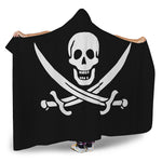 Calico Jack Pirate Flag Print Hooded Blanket