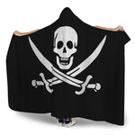 Calico Jack Pirate Flag Print Hooded Blanket