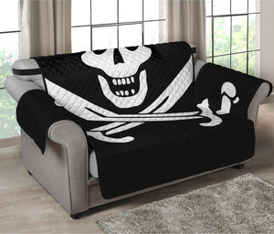 Calico Jack Pirate Flag Print Loveseat Protector