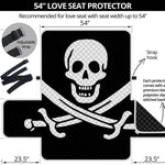 Calico Jack Pirate Flag Print Loveseat Protector