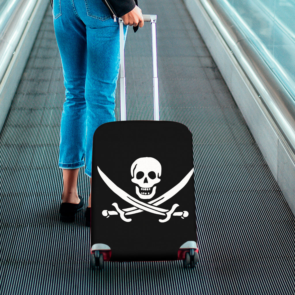 Calico Jack Pirate Flag Print Luggage Cover