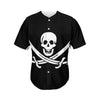 Calico Jack Pirate Flag Print Men's Baseball Jersey