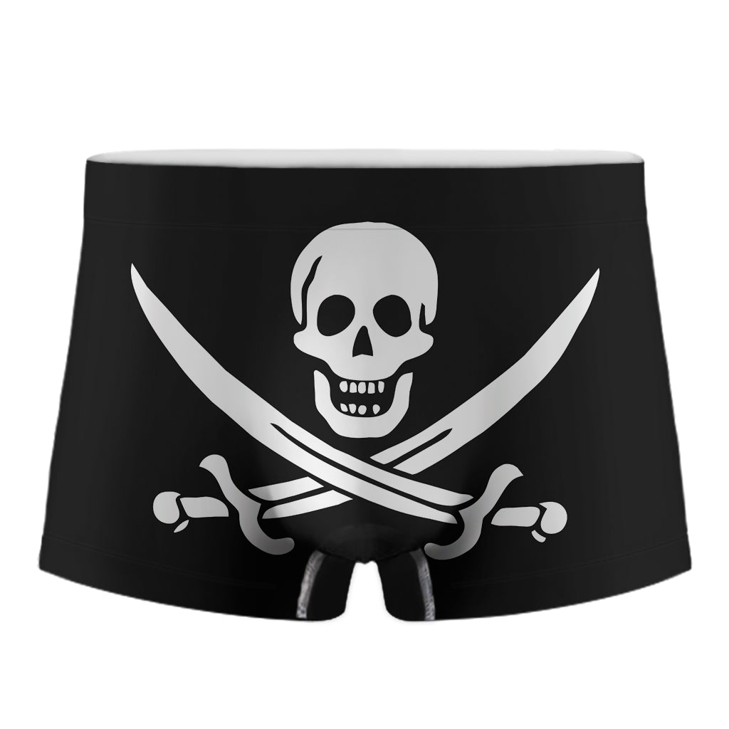 Calico Jack Pirate Flag Print Men's Boxer Briefs