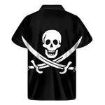 Calico Jack Pirate Flag Print Men's Short Sleeve Shirt