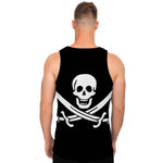 Calico Jack Pirate Flag Print Men's Tank Top