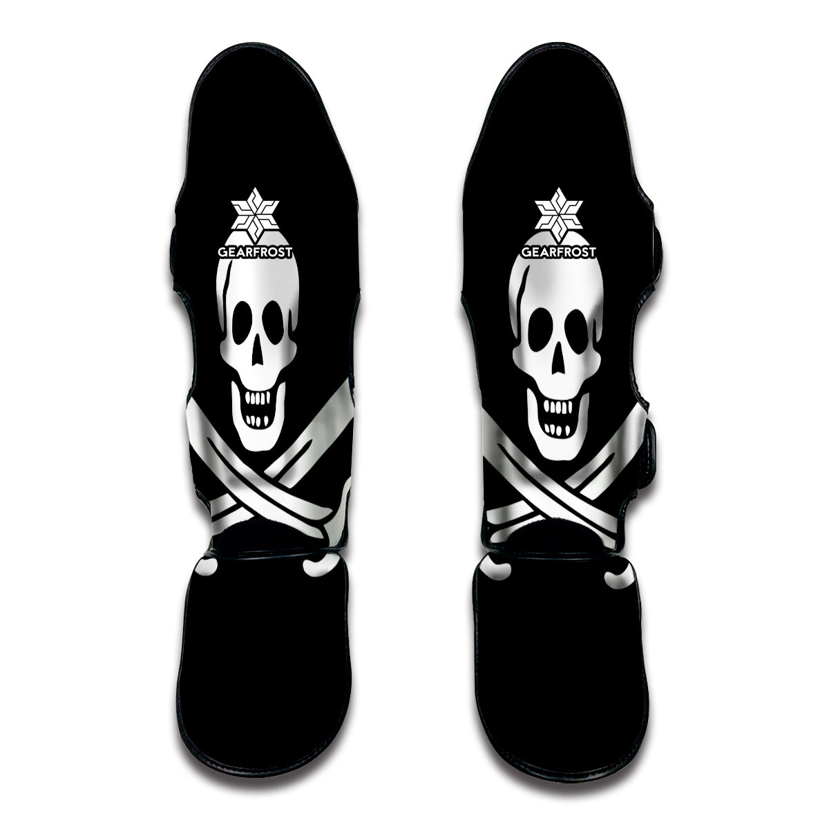 Calico Jack Pirate Flag Print Muay Thai Shin Guard