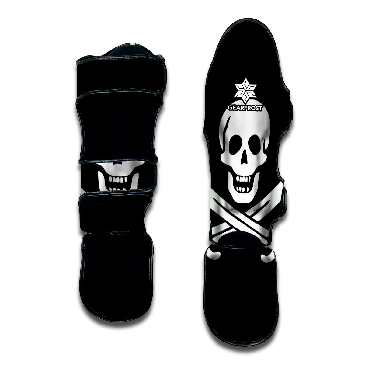 Calico Jack Pirate Flag Print Muay Thai Shin Guard